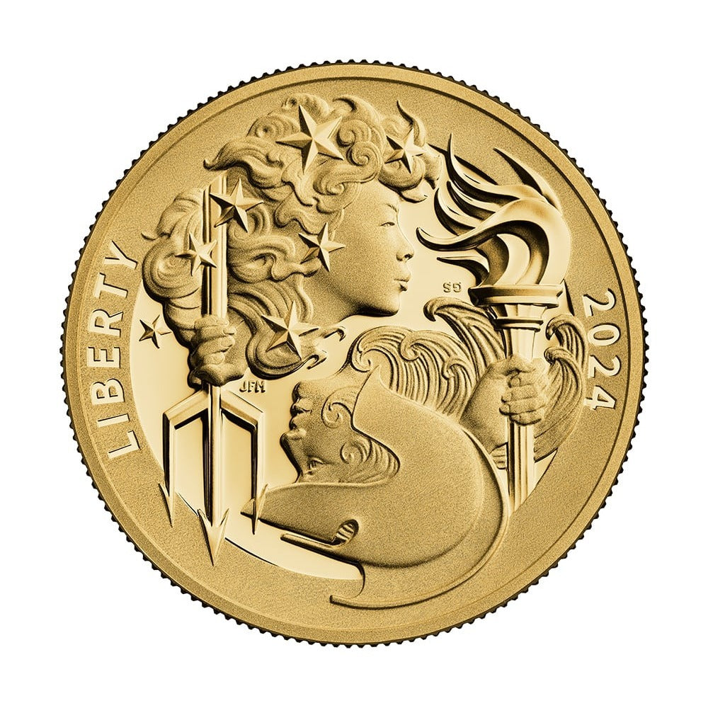 Złota moneta Britannia 1 oz 2024 Charles III