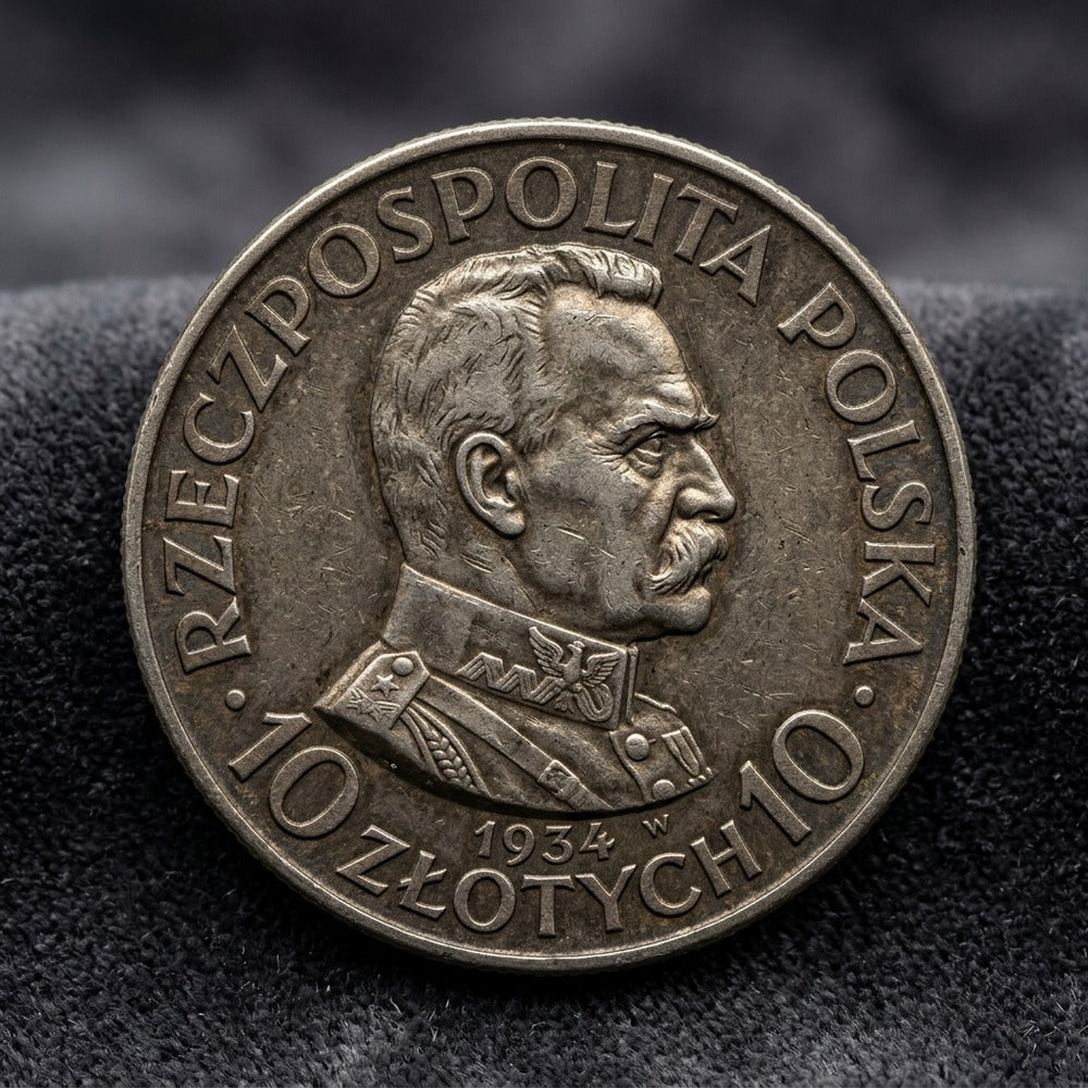 Srebrne 10 Złotych 1934 Józef Piłsudski – Strzelecki II RP
